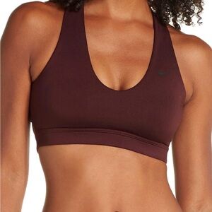 Nike Dri-Fit Burgundy Strappy Indy Sports Bra